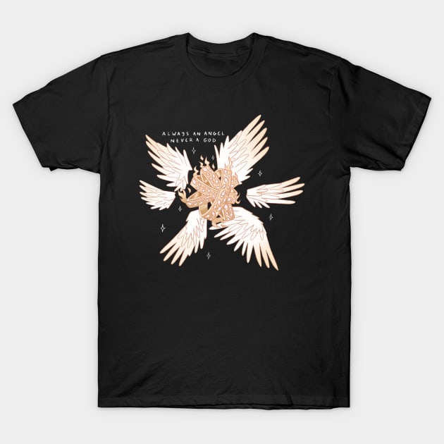 Boygenius Not Strong Enough Angel T-Shirt by novembersgirl